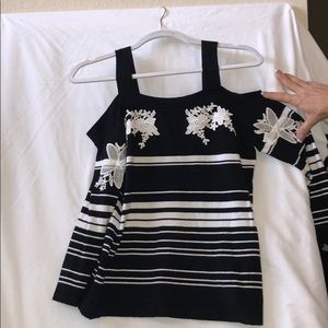 INC striped sweater